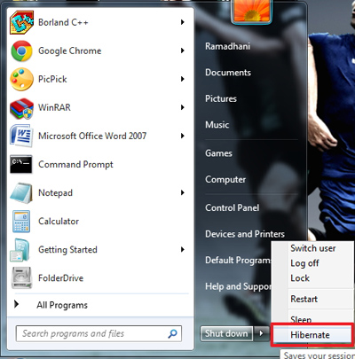 Cara Mengaktifkan Mode Hibernate di Windows 7 dan 8