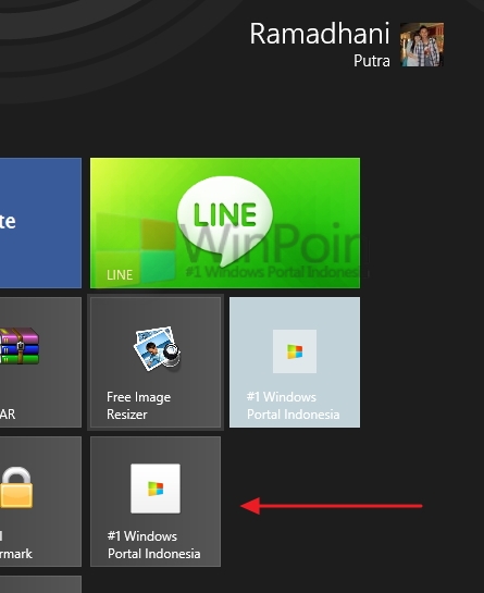 Cara Pin Halaman Website di Start Screen Windows 8