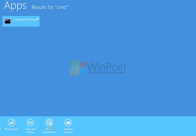 Cara Membuka Command Prompt sebagai Admin di Windows 8