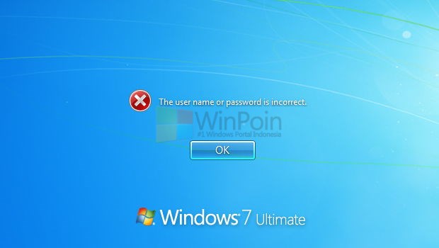 Cara Reset Password Windows 7 atau Windows Vista