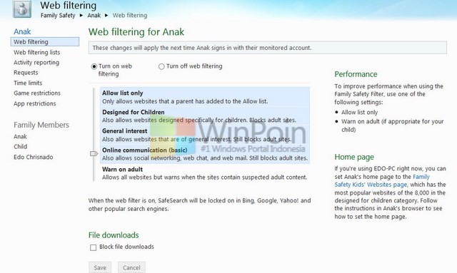 Cara Memantau Anak dalam Menggunakan Komputer Windows 8