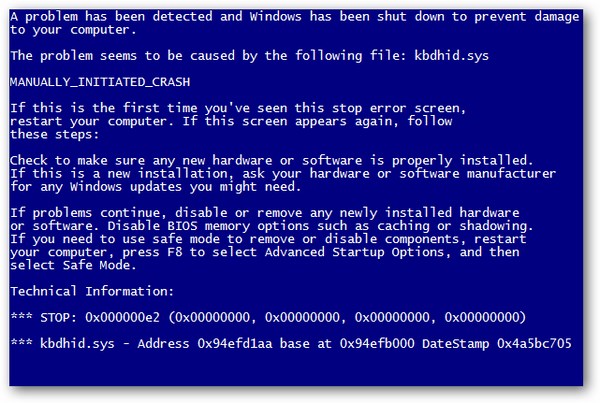 Mengatasi Blue Screen Pada Komputer/Laptop