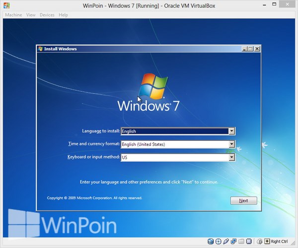 Cara Instal Windows 7 di VirtualBox Beserta Gambar