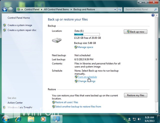 Cara Melakukan Backup Secara Otomatis di Windows 7