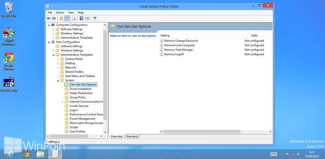 Cara Menghilangkan Fungsi Lock Saat Ctrl+Alt+Del Pada Windows 8