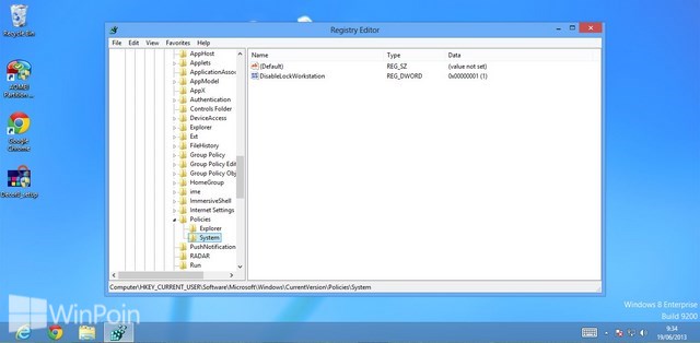 Cara Menghilangkan Fungsi Lock Saat Ctrl+Alt+Del Pada Windows 8