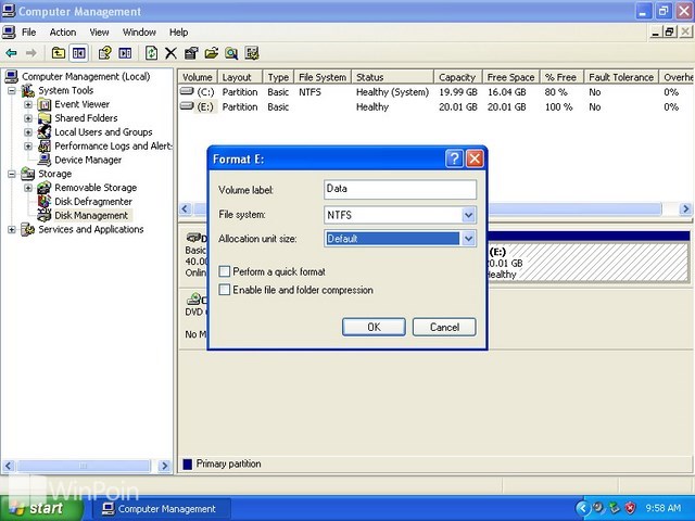 Cara Membuat, Menghapus dan Format Partisi Hardisk di Windows