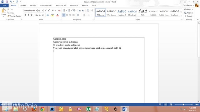 Cara Mengatasi Masalah Text Boundaries yang Lebay di Word 2013