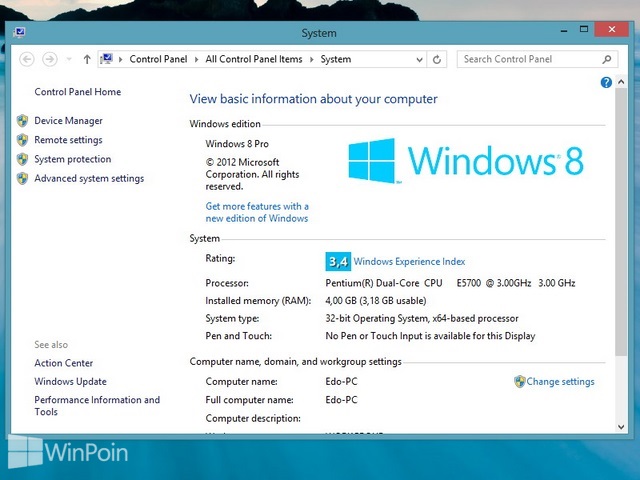 Cara Menambah Virtual Memory Windows 8