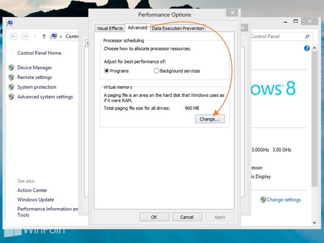 Cara Menambah Virtual Memory Windows 8