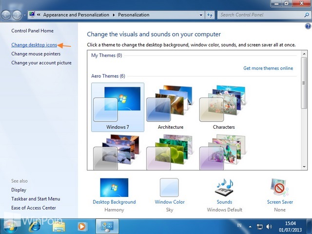 Cara Mengatur Icon Default Desktop di Windows 7