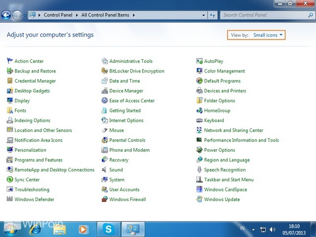 Icon Spacing Windows 7