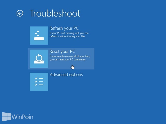 Cara Reset Windows 8 (Dilengkapi Gambar)