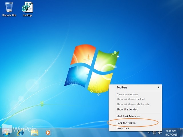 Cara Menempatkan Icon Taskbar di Tengah pada Windows 7
