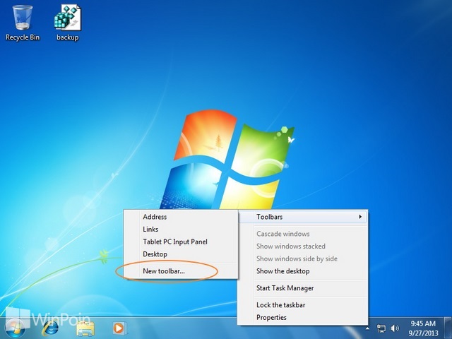 Cara Menempatkan Icon Taskbar di Tengah pada Windows 7