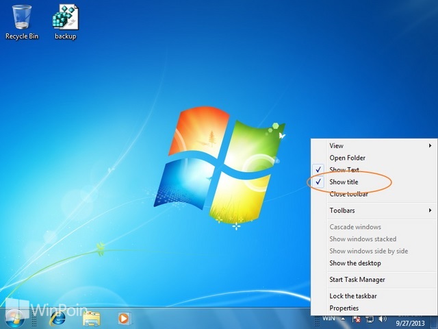 Cara Menempatkan Icon Taskbar di Tengah pada Windows 7