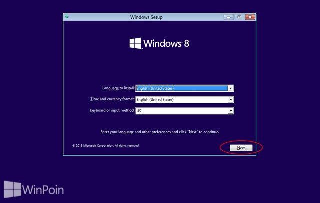 Cara Instal Windows 8.1