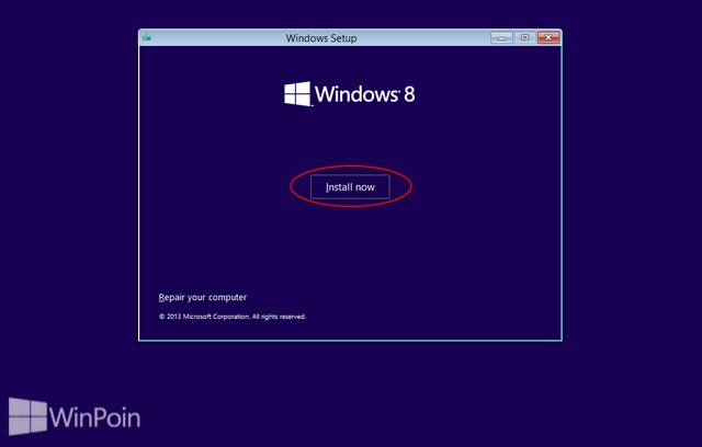 Cara Instal Windows 8.1