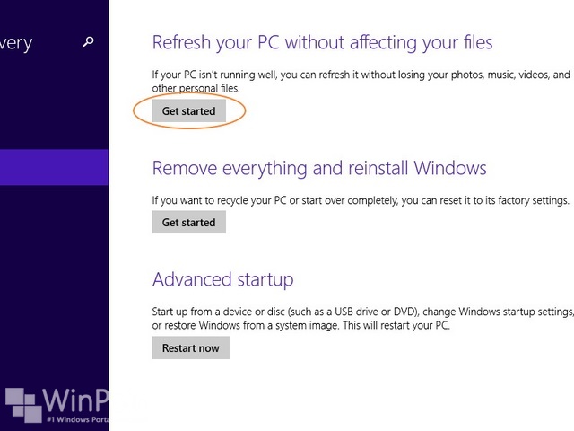 Cara Refresh Windows 8.1 (Dilengkapi Gambar)