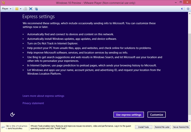 Cara Install Windows 10 Preview di VMware (Beserta Gambar)