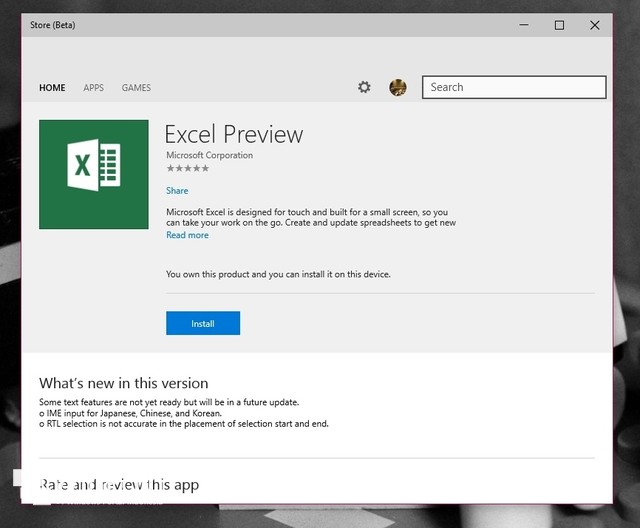 Download Microsoft Office Touch (Word, Excel, PowerPoint) untuk Windows 10!