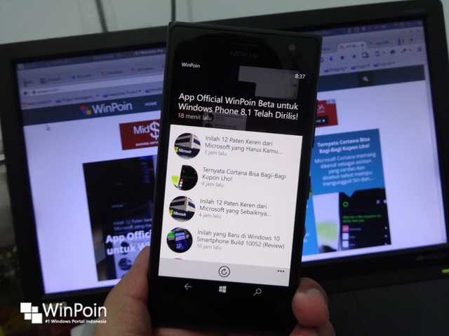 Aplikasi WinPoin Menjadi Top "New + Rising Apps"No 2 di Windows Phone Store