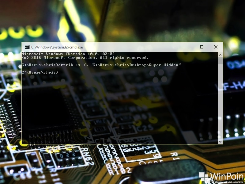 Cara Membuat File/Folder Super Hidden di Windows