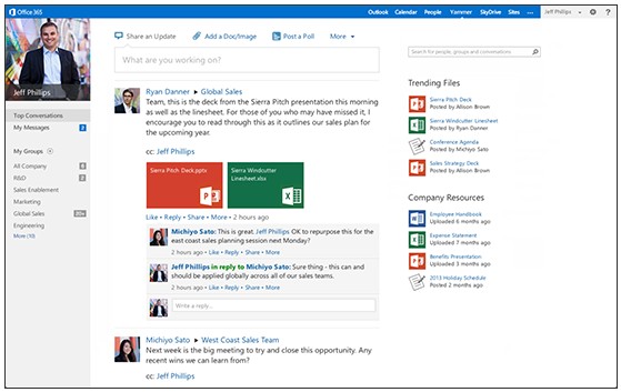 Microsoft Akan Mengintegrasikan Yammer ke Office 365