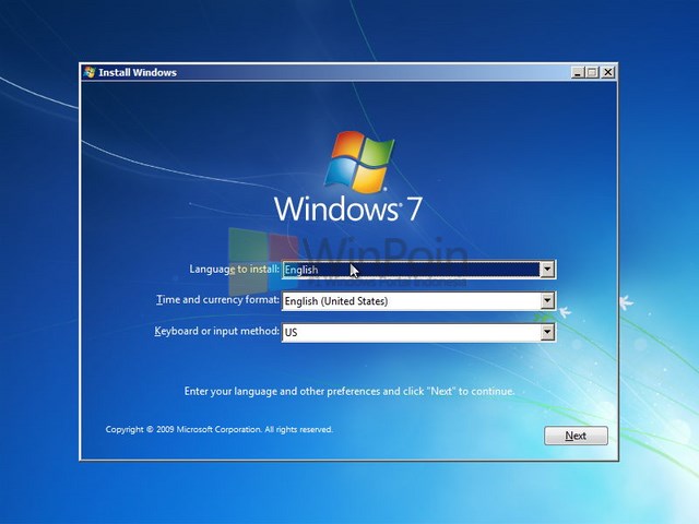 Cara Install Windows 7