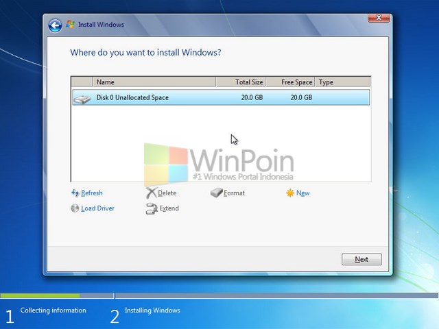 Cara Install Windows 7