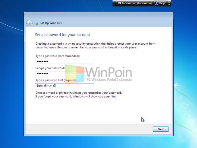 Cara Install Windows 7