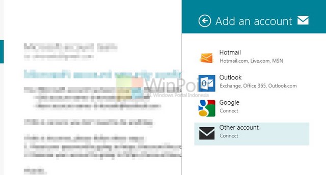 Cara Menambahkan Akun Email di Aplikasi Mail Windows 8
