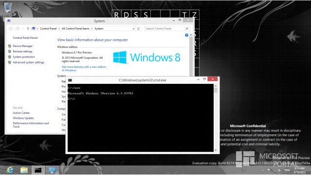 Screenshot Windows 8.1 (Blue) Build 9374 Beredar Lagi