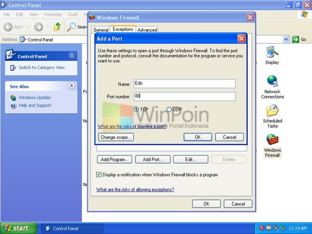 Tutorial Lengkap Cara Setting Firewall di Windows XP