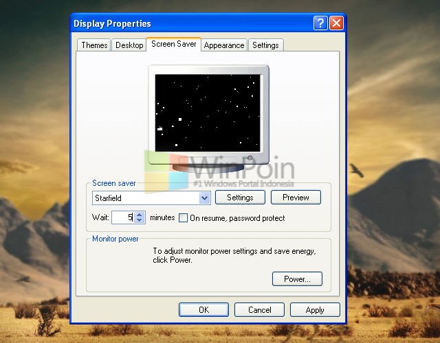 Cara Mengganti Screensaver Windows XP