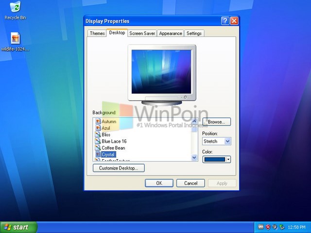 Cara Mengganti Wallpaper Windows XP