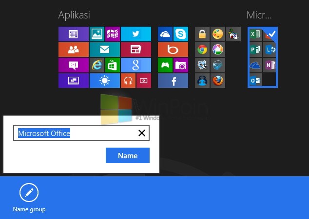 Cara Mudah Memberi Nama Group di Start Screen Windows 8