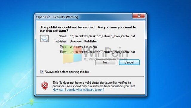 Cara Rebuild Icon Cache Yang Hilang Di Windows 7 dan Windows 8