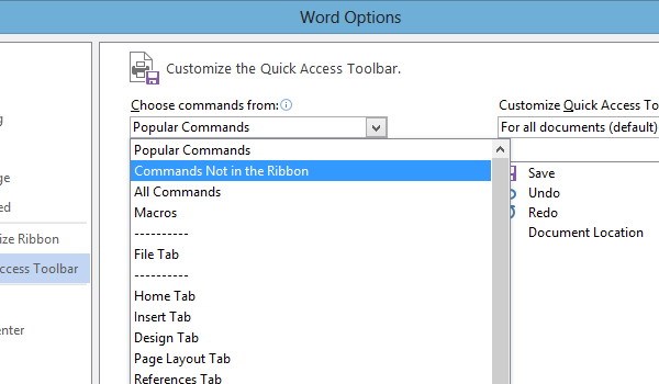 Cara Menambahkan Lokasi Dokumen Pada Toolbar Di Office Word 2013