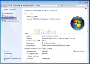 Cara Menghidupkan dan Mematikan System Restore di Windows 7