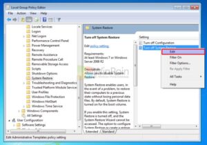 Cara Mengaktifkan dan Mematikan Menu Konfigurasi System Protection