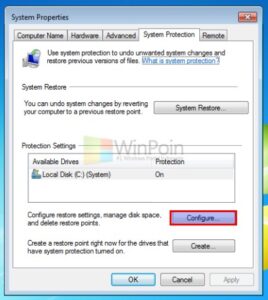 Cara Mematikan System Restore