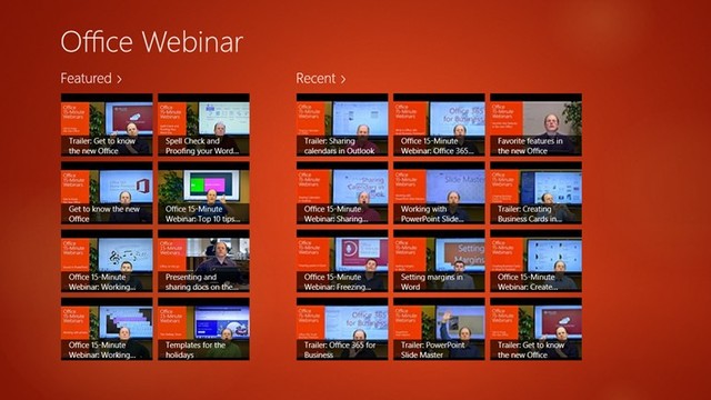 Download Office Webinar untuk Windows 8