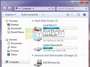 Cara Menyembunyikan System Reserved Partisi di Windows 7