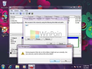 Cara Menyembunyikan System Reserved Partisi di Windows 7