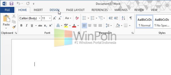 Cara Memberi Watermark Sebuah Dokumen Pada Word 2013