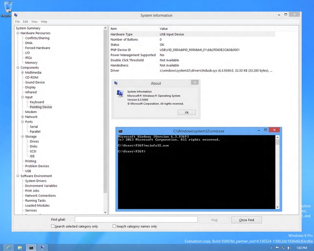 Screenshot Windows Blue (Windows 8.1) Build 9369 Muncul ke Public