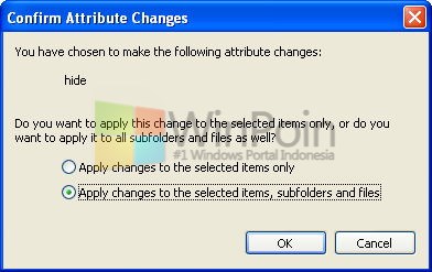 Cara Menyembunyikan File atau Folder di Windows XP
