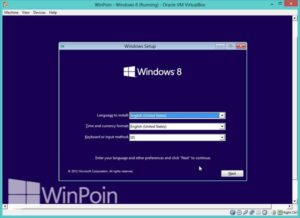Cara Instal Windows 8 di VirtualBox Bersama Gambar