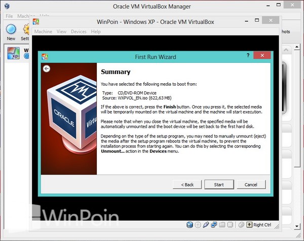 Cara Instal Windows XP di VirtualBox Beserta Gambar